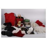 Christmas lot, Santa Claus costume pieces, gift