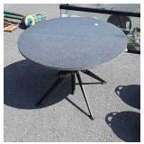 Marble Top Table, screw type adjustable height