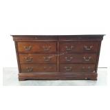 Double dresser, 6 drawers, 18 x 60 x 34