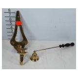 Brass wall sconce with snuffer