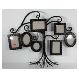 Family tree photo wall hanging, metal, 34x27