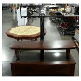 TV mounted stand, dark glass insert, seller code