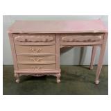 Desk, painted, pink