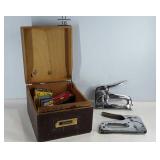 Arrow staplers, T-18 and T-25, includes wooden