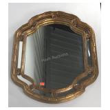Ornately framed decor mirror, 27x34