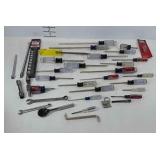 Tools, mostly Craftsman screw drivers, also