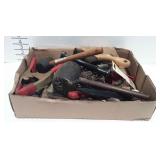 Tools, includes clamps, scrapers, mallets, level,