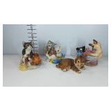 Franklin Mint porcelain cat figurines, Gail
