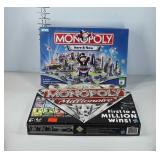 Monopoly special edition games, Millionaire and