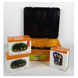 Department 56 Halloween accessories in orange and