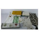 Textiles, apron, runner, table placemats,