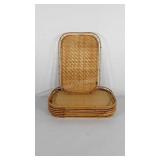 Bamboo lap trays, seven