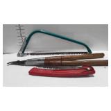 Tools, includes bow saw, folding saw, and lopper