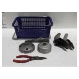 Tools, includes plews oil spout, J-mark oil