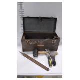 Craftsman tool boxwith tools, mallet, file,