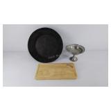 Group of household items, small cutting board,