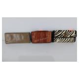 Three ladies wallets, Hobo, alligator, Zebra