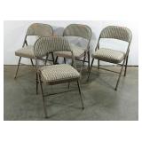 Four Samsonite folding chairs, seller code TU