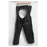 Leather chaps, no size marked