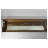 Oak framed mirror server top piece, measures