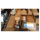 Skid lot: includes Philips speakers, rolls of