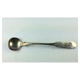 Coin silver extra long salt spoon G. baker