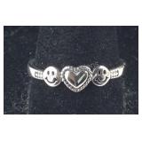 Sterling silver size 10 happy face ring