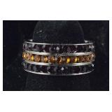 Size 6 multi color Austrian crystal set of 3