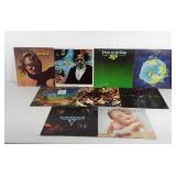Vinyl records, includes Van Halen, Survivors,