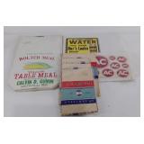 Ephemera, Grain bags, stationary an s more