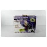 Halloween decor, tombstone fog machine, appears