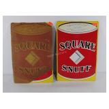 Metal advertising signs, Square Snuff, 12"x18"