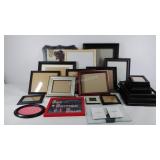 Group of 28 picture frames, both wall and table
