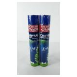 Two cans of crysal leaf shine, tops are cracked
