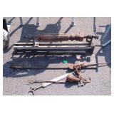 Decorative items include bayonet style knife,