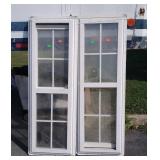 Two Windows, 20x60" slider windows.