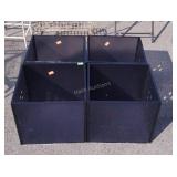 4 plexiglass Bins, 12x12x13"