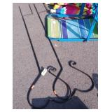 2 Iron Planters Hooks, ground stake type
