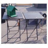 3pc Outdoor Accessories, pair of Folding TV Trays