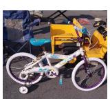 Huffy Celebrate Kids bike with training wheels.