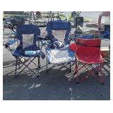 4 Folding Camping type Chairs, seller code C