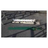 Fencing Posts Group, several Fiberglass and poly