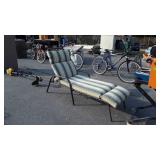 Outdoor Chaise Lounge, aluminum framed with