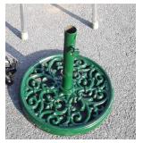 Outdoor Umbrella Stand, iron made,freshly green
