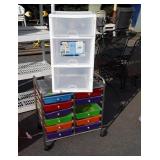 Two multi drawer Organizers, one drawer missing
