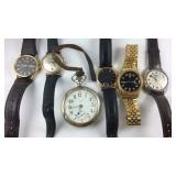 Assorted wrist watches, three are running one