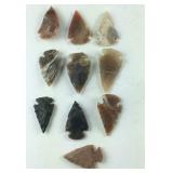 10 arrowheads