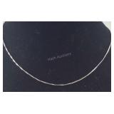 Sterling Necklace,  size 17" Length