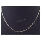 Long  & Light Weight Sterling Silver Necklace ,