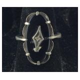 Vintage Black Onyx Ring With Small Stone, 5.2